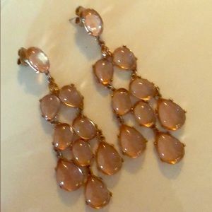 J. Crew Crystal chandelier earrings